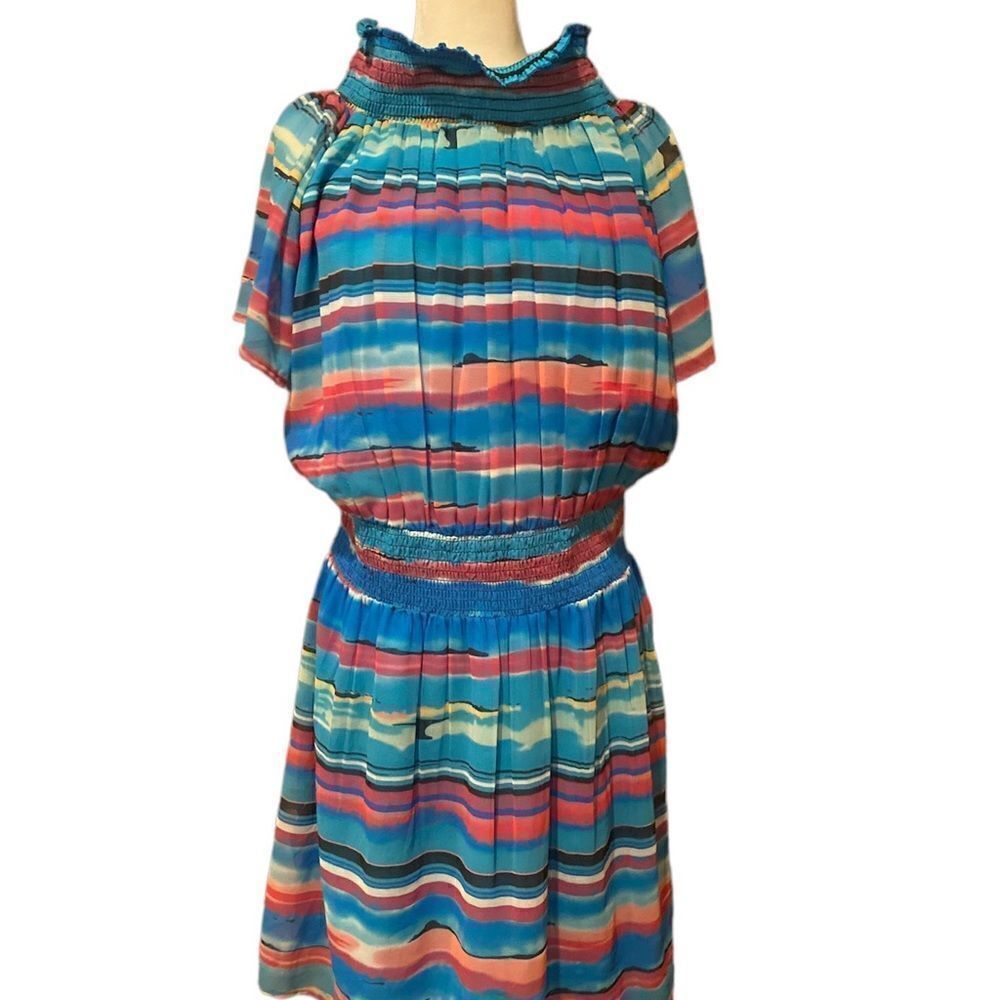Phool Dress Size Large MIDI Peasant Colorful